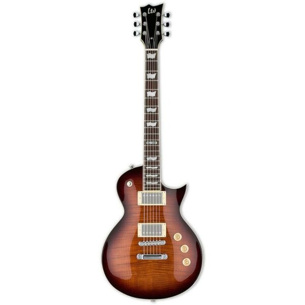 ESP_EC_256FM_DARK_BROWN_SUNBURST_SAHKOKITARA