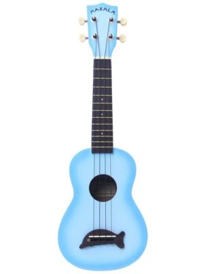 Makala_MK_SD_LBL_Light_Blue_Burst_Dolphin_Bridge_Soprano_Ukulele